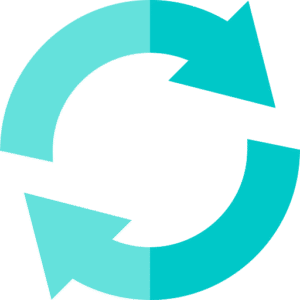 Circular arrow icon symbolising fast setup and streamlined licensing for UAE Freezone companies.