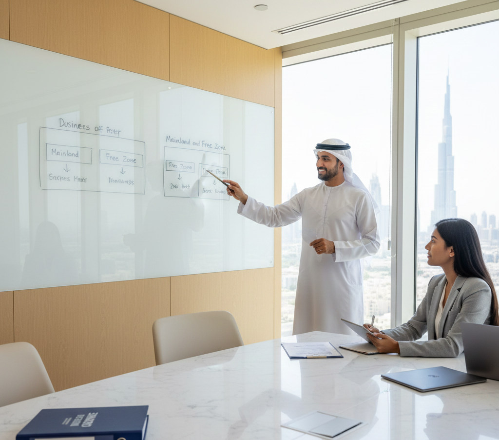 UAE business setup process explained for mainland and free zone