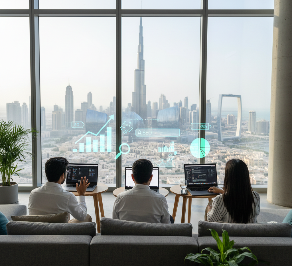 SEO for startups in Dubai improving online visibility and business growth.
