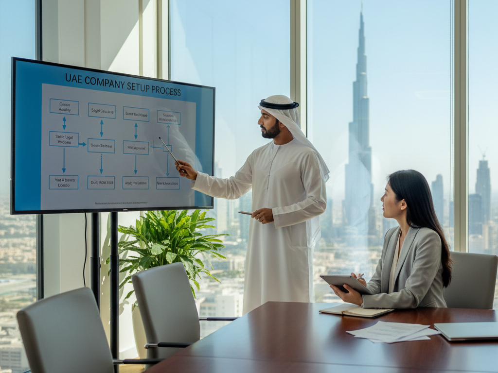 UAE business setup 2026 explained during consultation
