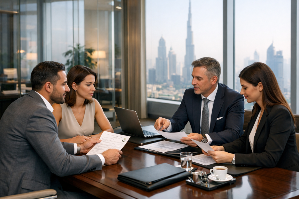 UAE company visa quota discussion during Dubai business setup consultation